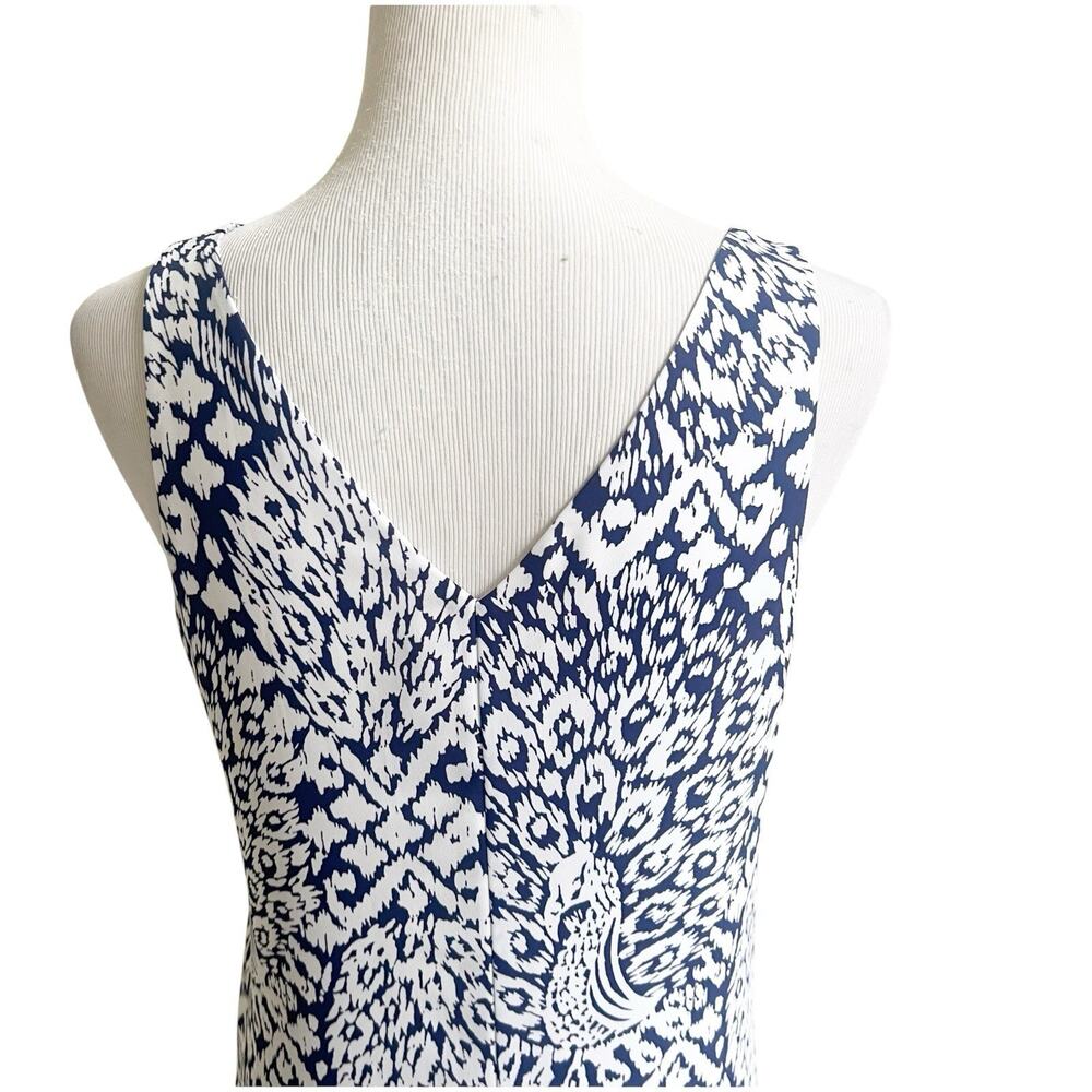 Lilly Pulitzer Women’s Navy V-Neck Florin Sleeveless Shift Tank Dress Sz Small - Picture 6 of 10
